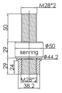 20500115002050011500系列单路1500A大电流米兰体育最近消息 系列滑环外形图纸